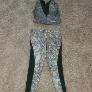 Orange Cosmic Mermaid Two Piece Set NWOT